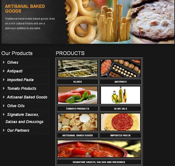 Web Design & Development: Richstone Fine Foods