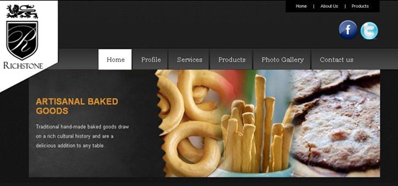 Web Design & Development: Richstone Fine Foods
